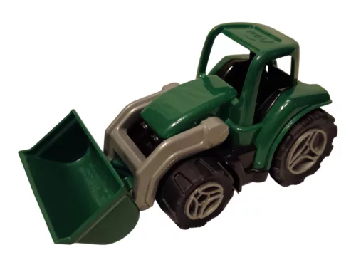 Lena Workies homlokrakodós zöld traktor 14 cm – újszerű (4)