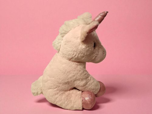 Unikornis plüssfigura 35 cm – használt, újszerű állapotban (C3)
