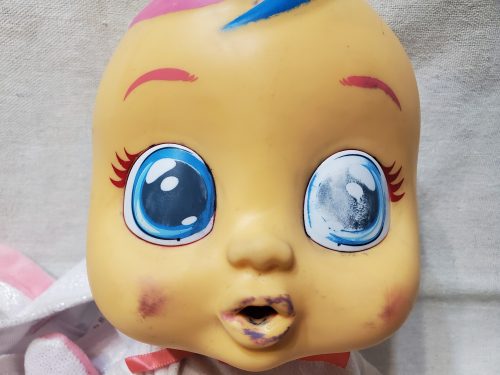 Cry Babies baba unikornis jelmezben – használt állapotú (30 cm) (d2)