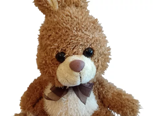 Nyuszi plüssfigura 30 cm - jó állapotú (A7)