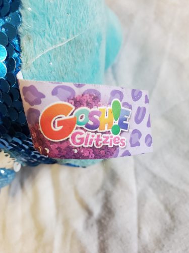 Shimmeez Simiflitter elefánt plüssfigura, 22 cm – használt, jó állapotban (OP1)