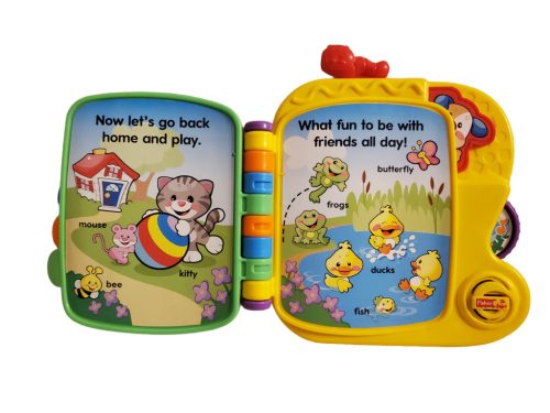 Fisher Price zenélő könyv (C4)