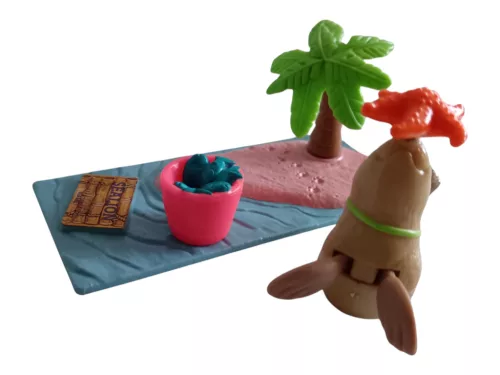 Vintage Littlest Pet Shop (1993 Kenner G1) – Playful Sea Lion fókás játékszett gyüjtői ritkaság - újszerű (F1)