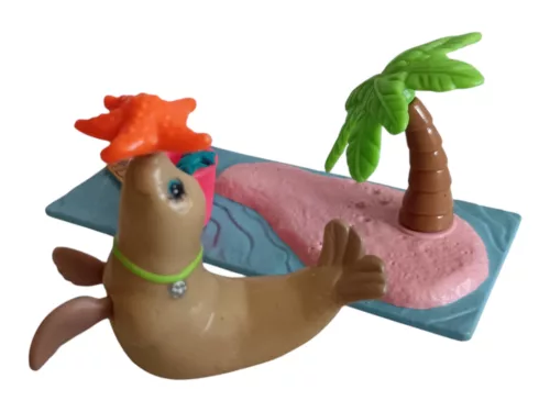 Vintage Littlest Pet Shop (1993 Kenner G1) – Playful Sea Lion fókás játékszett gyüjtői ritkaság - újszerű (F1)
