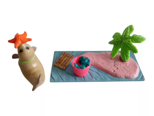 Vintage Littlest Pet Shop (1993 Kenner G1) – Playful Sea Lion fókás játékszett gyüjtői ritkaság - újszerű (F1)