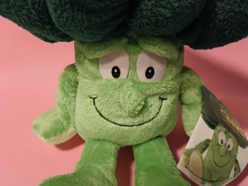 Brokkoli plüssfigura, 30 cm – használt, újszerű állapotban (4)