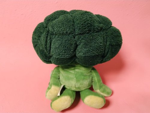 Brokkoli plüssfigura, 30 cm – használt, újszerű állapotban (4)