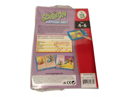 LeapFrog LeapPad – Scooby-Doo and the Disappearing Donuts interaktív könyv és játékkazetta – angol nyelvű, hiánytalan (H6) 