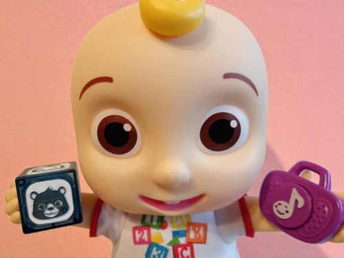 Cocomelon tanuló baba és kisautó csomag – használt, jó állapotban (B2)