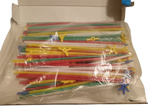 Használt dobozsérült újszerű állapotú hiánytalan Galt Szívószál építő készlet (sz)