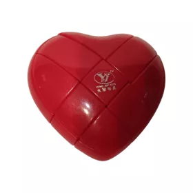   YJ Love Heart Cube szív alakú 3x3-as Rubik logikai kocka 9 cm - újszerű (E2)