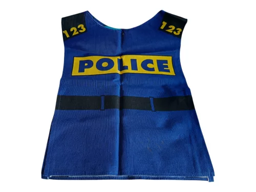 ELC Police rendőr jelmez- és szerepjáték szett 4-7 éves korra hordozható táskában – használtabb állapotú (C5)