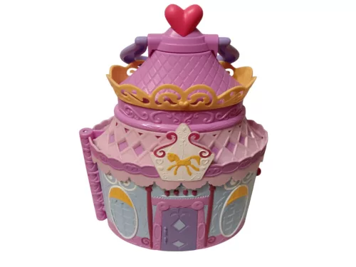 Hasbro My Little Pony – Rarity kinyitható divatszalon könyv-kastély  (23x16 cm) + 5 db exkluzív póni figura (4 cm) - újszerű (B7)