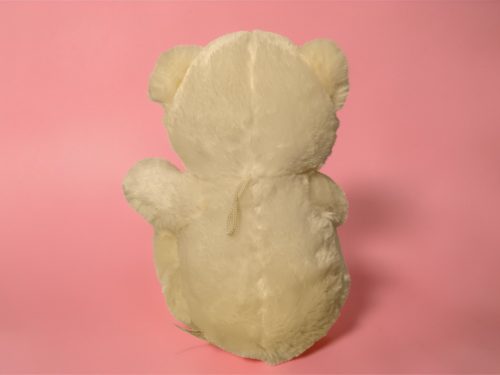 Plüss maci flitteres szivecskével, 25 cm – újszerű (A7)