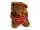 „I Love You” barna plüssmackó, 17 cm – használt, jó állapotban (G4)