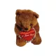 „I Love You” barna plüssmackó, 17 cm – használt, jó állapotban (G4)