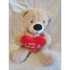 Használt Szivecskés maci plüss (zs)