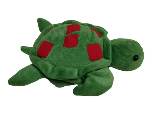 Teknős kézbáb, 20 cm – használt, újszerű állapotú (H6) 