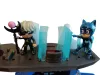 PJ Masks Pizsihősök Mission Control HQ háromszintes főhadiszállás 2 figurával, 36x32 cm – jó állapotú (D3)