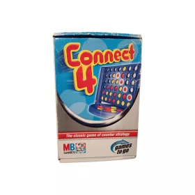   MB Games Connect 4 Games To Go utazó társasjáték – hiánytalan, csomagsérült dobozzal (H6) 