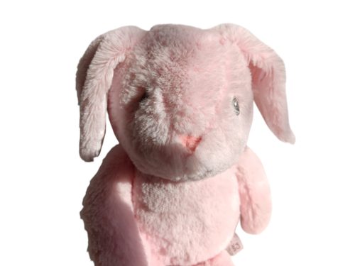 Rózsaszín nyuszi plüssfigura – 35 cm, újszerű (D7)