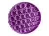 Lila kerek Pop It fidget stresszoldó játék, 13 cm – újszerű (C5)