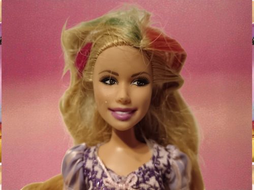 Mattel szőke hajú divatbaba, 27 cm – jó állapotú (B6)