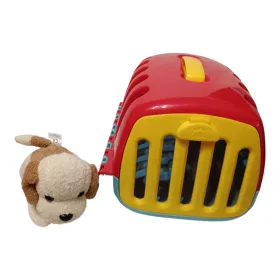   Playgo kisállat-hordozó játékszett plüsskutyával  25×17 cm - jó állapotú (E5) 