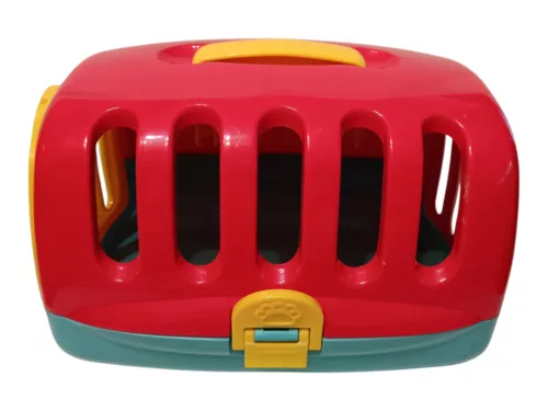 Playgo kisállat-hordozó játékszett plüsskutyával  25×17 cm - jó állapotú (E5) 