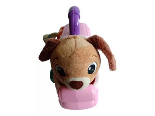 VTech Cutie Paws Puppy Carrier interaktív kutyahordozó plüssel kiegészítők nélkül, 26 cm – jó állapotú (C2)