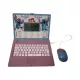 Lexibook Disney Stitch kétnyelvű oktató laptop egérrel, 60+ játékmóddal – angol–francia, 24 cm – jó állapotú (C2)