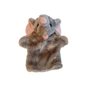 Elefánt  báb plüssfigura – 20 cm, jó állapotú (B1)