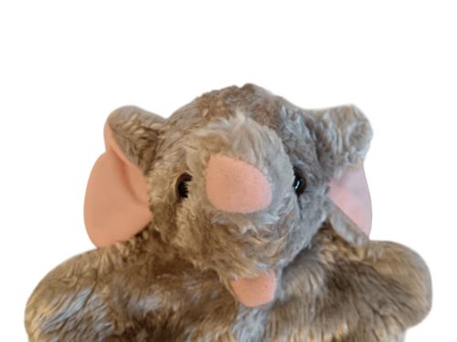 Elefánt  báb plüssfigura – 20 cm, jó állapotú (B1)