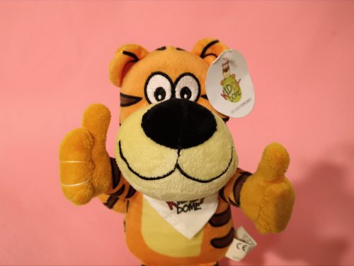 Kiddy Dome plüss tigris, 28 cm –  új állapotban (címkés) (A7)