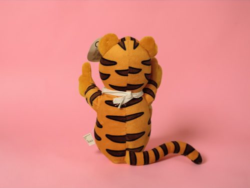 Kiddy Dome plüss tigris, 28 cm –  új állapotban (címkés) (A7)