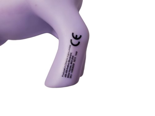 Használt jó állapotú lila unikornis lila sörénnyel (a6)