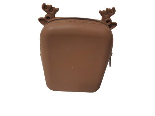 Rénszarvas mintás pop it táska – használt újszerű állapotú (12×9 cm) (b5)