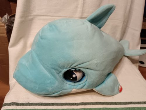 BluBlu, az interaktív delfin bébi, kiegészítők nélkül– 57 cm – használt, újszerű állapotban (D5)