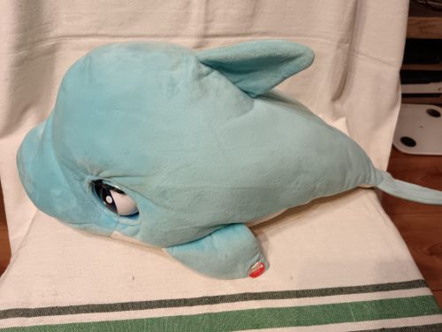 BluBlu, az interaktív delfin bébi, kiegészítők nélkül– 57 cm – használt, újszerű állapotban (D5)