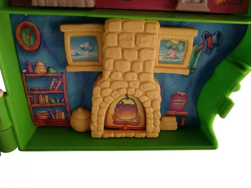 Disney Micimackó (Winnie the Pooh) Mr. Sanders kinyitható faház 2 figurával (1992) – hiányos, retró (D6)