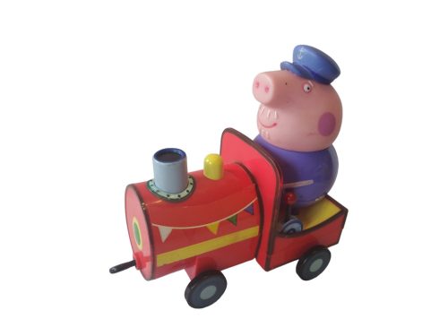 Peppa malac mozdony Nagypapa malaccal – használt, jó állapotban, 13 cm (A2)
