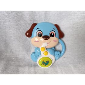   Zenélő kutyás csörgő – angol nyelvű, használt jó állapotú, 12 cm (G1)