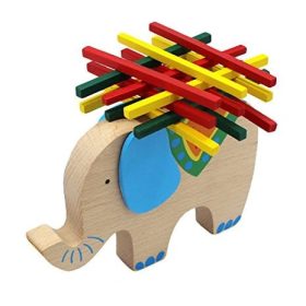 ÚJ Fa játék Egyensúlyozó elefánt 