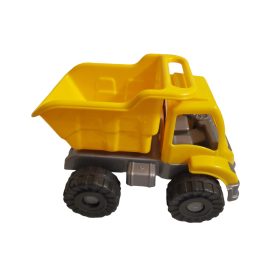   Sárga billencs teherautó – használt, újszerű állapotban, 19 cm (C4)