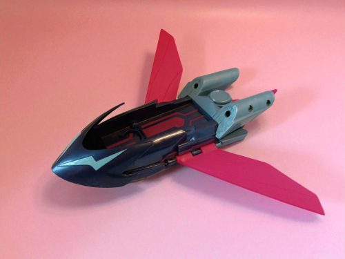 My Little Pony: A harmónia őrzői – Tempest Shadow figura és Árnyék Ég guruló csónak szett, használt, jó állapotban (G2) 