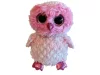Ty rózsaszín bagoly plüssfigura 24 cm - jó állapotú (G3)