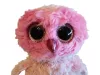 Ty rózsaszín bagoly plüssfigura 24 cm - jó állapotú (G3)
