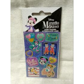 Disney Minnie hologramos matrica szett, új (d4)