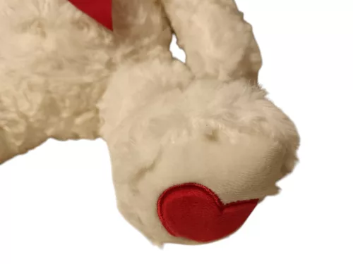 Fehér maci plüssfigura 40 cm – újszerű (B3)