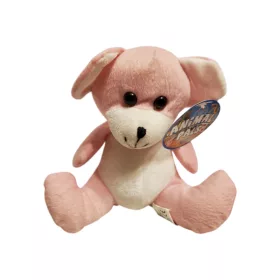   Animal Pals rózsaszín kutya plüssjáték, 20 cm – új (B3)